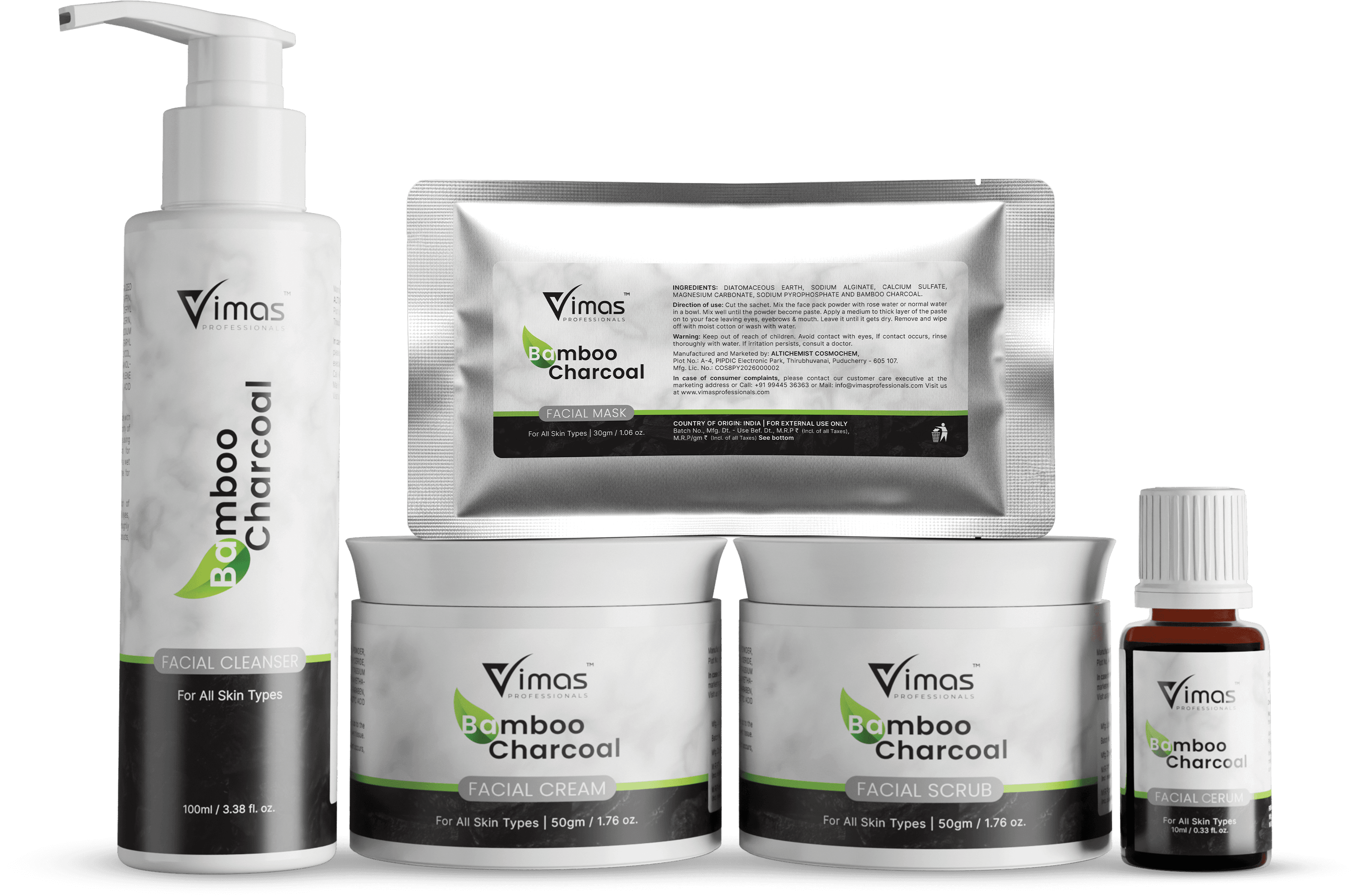 Bamboo Charcoal Facial Kit
